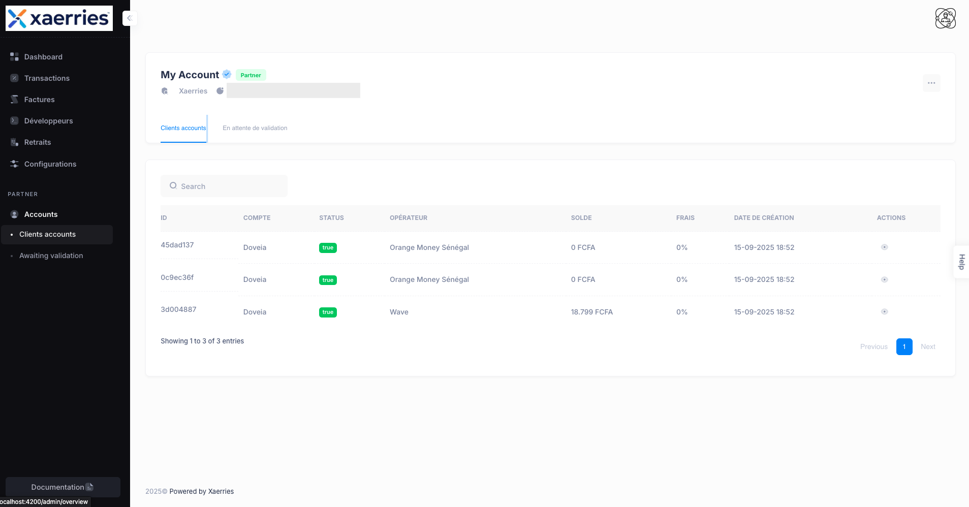 Gestion de Compte